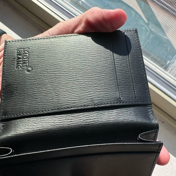 Mont Blanc Wallet and Card Holder 4.4x2.8’ NWOT Black Leather - Picture 10 of 14